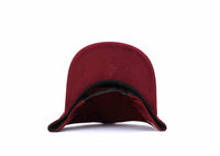 De Rancho A-frame Hat Backwards Logo (BURGUNDY) Dr264