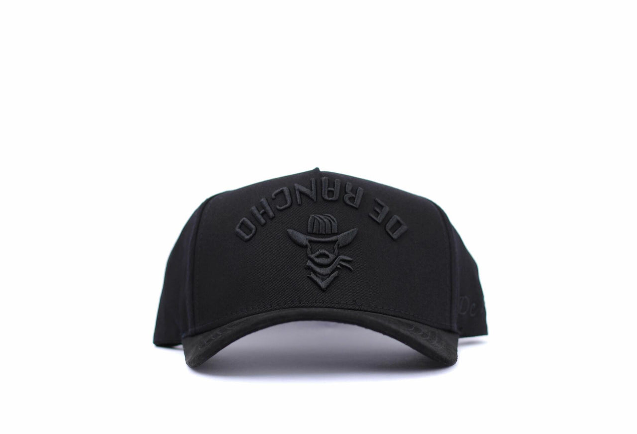 De Rancho A-frame Hat Backwards Logo (BLACK) Dr266