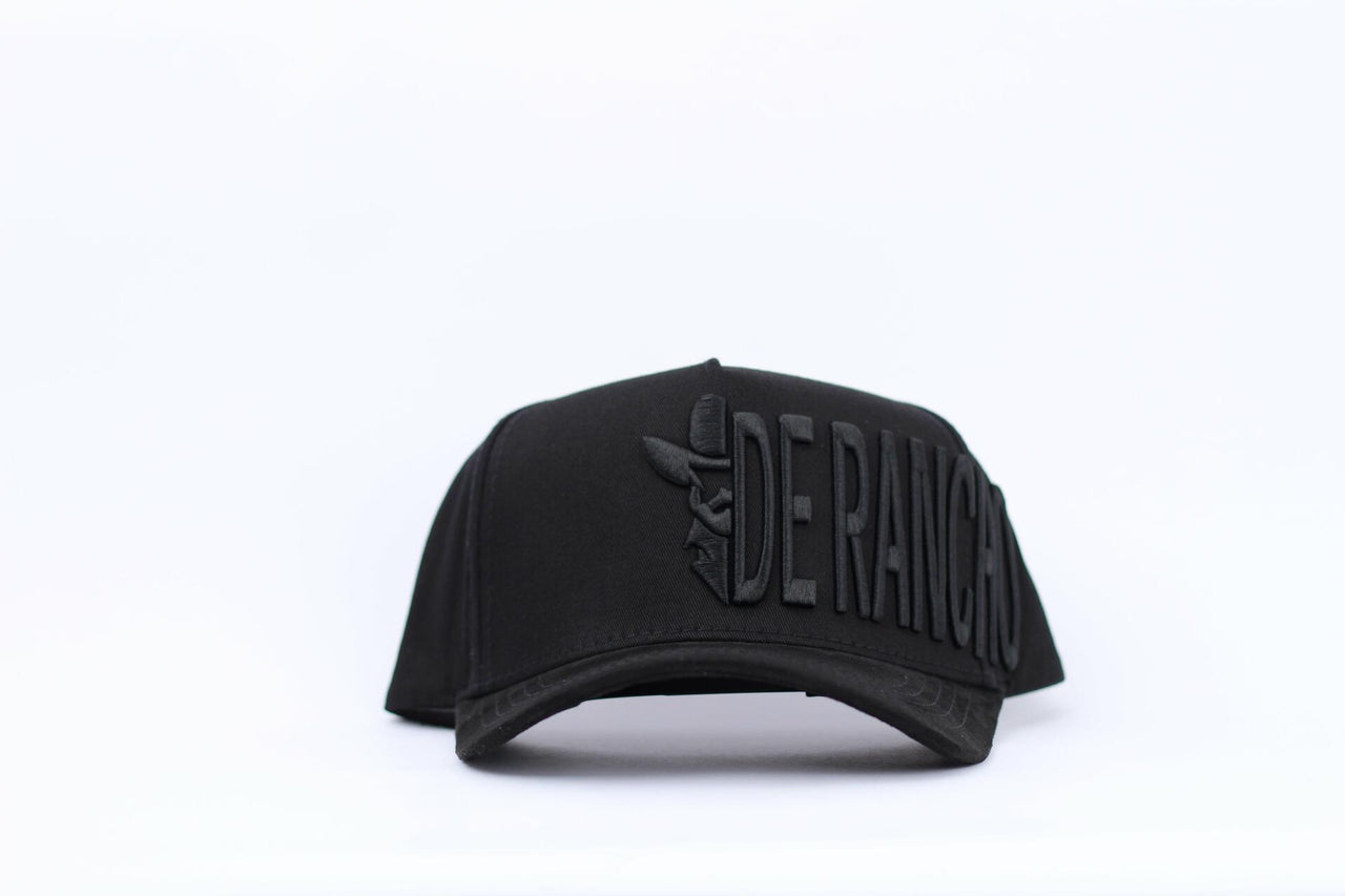 De Rancho A-frame Hat Black Logo (BLACK) Dr270