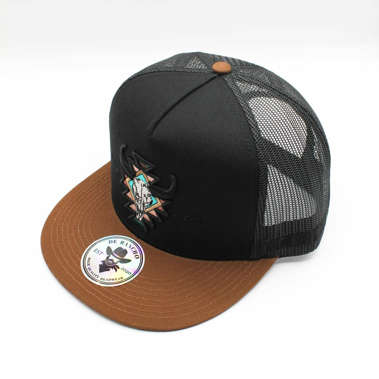 De Rancho Cráneo (BLACK/BROWN) Dr182 Hat