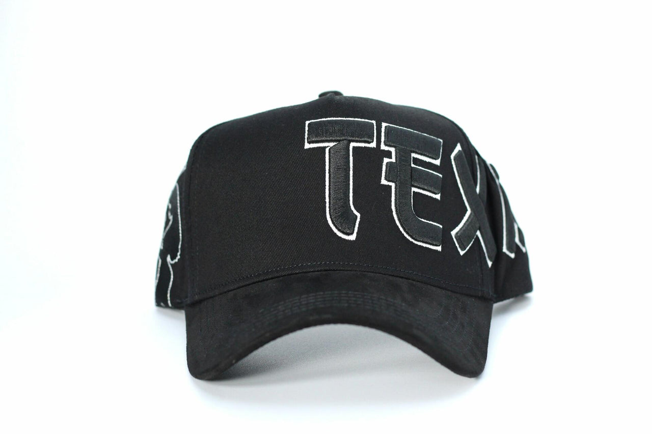 De Rancho A-frame Hat Selena - Texas (BLACK)
