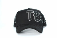 De Rancho A-frame Hat Selena - Texas (BLACK)