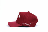 De Rancho A-frame Hat Backwards Logo (BURGUNDY) Dr264
