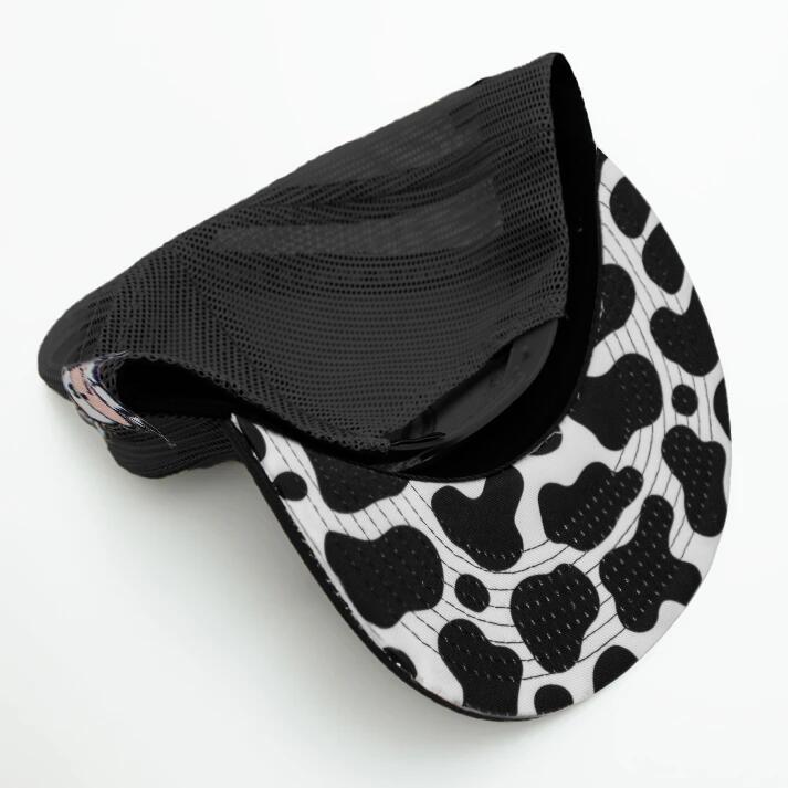 De Rancho Cow Print (BLACK) Dr080 Hat