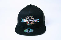 De Rancho Tribal Cross Cowboy Hat (BLACK) Dr027