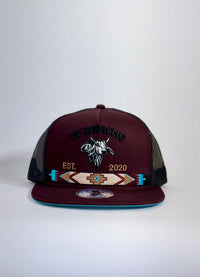 De Rancho Tribal Bull (BURGUNDY) Dr205 Hat