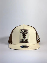 De Rancho Wanted Hat (CREAM/BROWN) Dr217