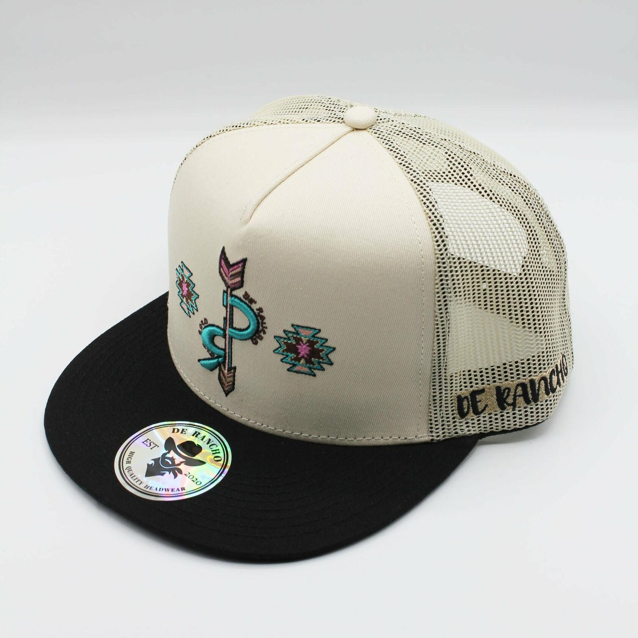 De Rancho Arrow (BEIGE/BLACK) Dr046 Hat