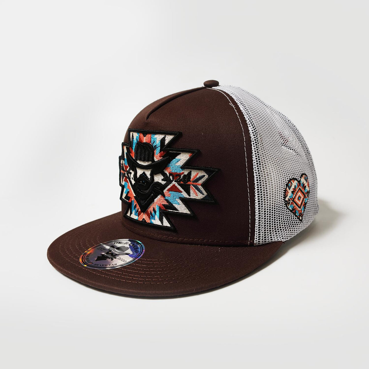 De Rancho Amarillo Heart (BROWN/WHITE) Dr096 Hat