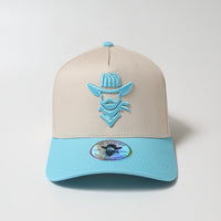 De Rancho A-frame Hat (CREAM/BLUE)