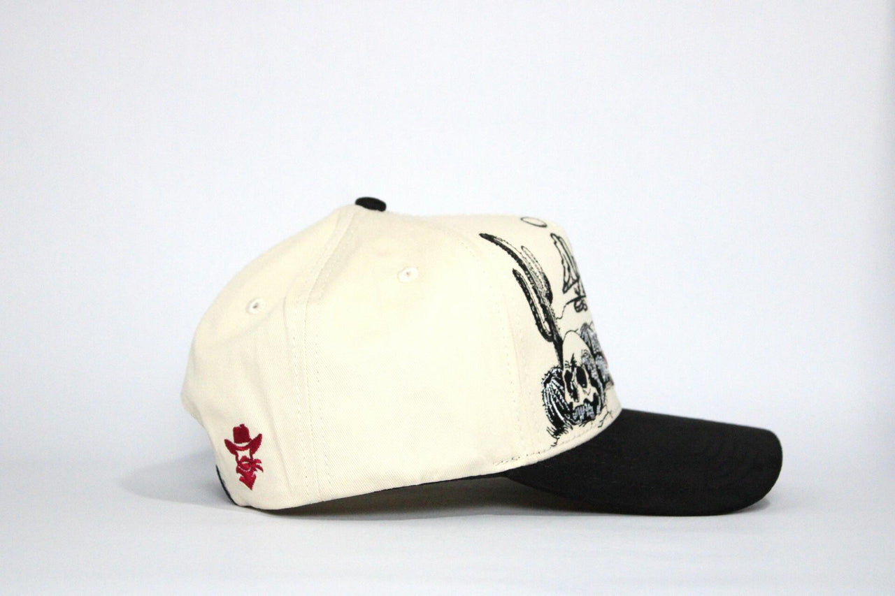 De Rancho Sierra Sunset A-frame Hat (CREAM/BLACK)