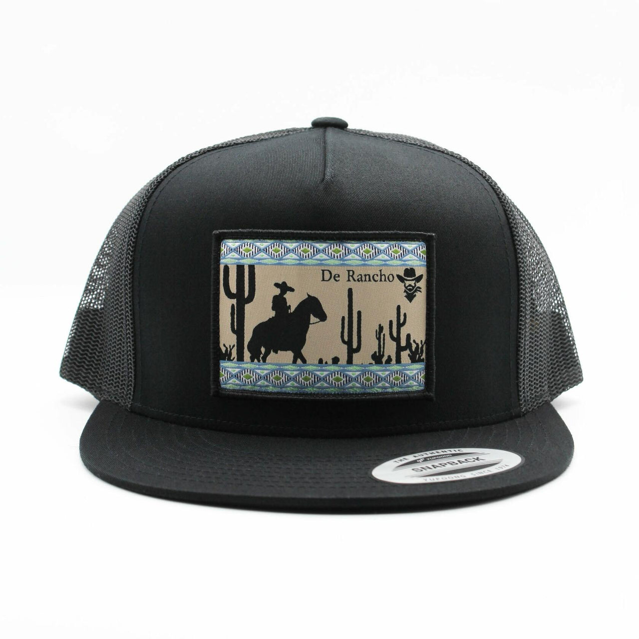 De Rancho Cowboy Aztec Black Hat