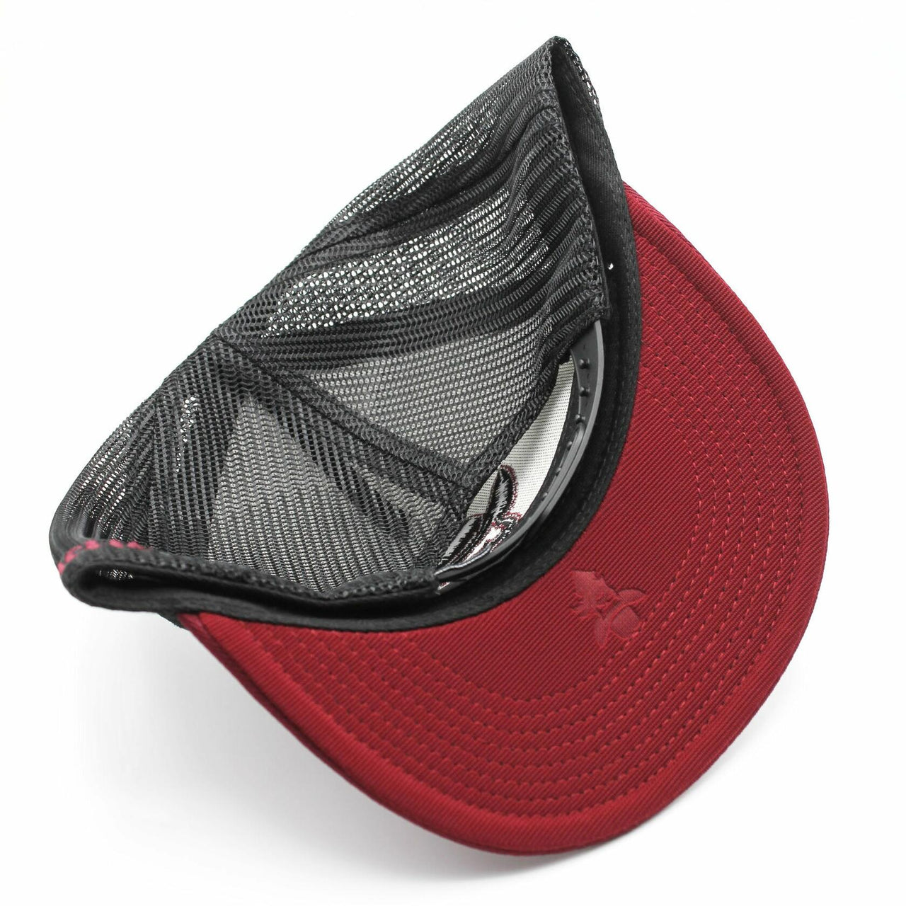 De Rancho White/burgundy Hat