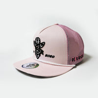 De Rancho Cow Print Hat Vaquita 2 (PINK) Dr153