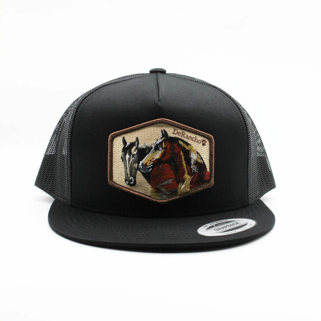 De Rancho Horse Faces Black Hat