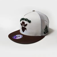 De Rancho Embroidered Cactus (WHITE/BROWN) Dr105 Hat
