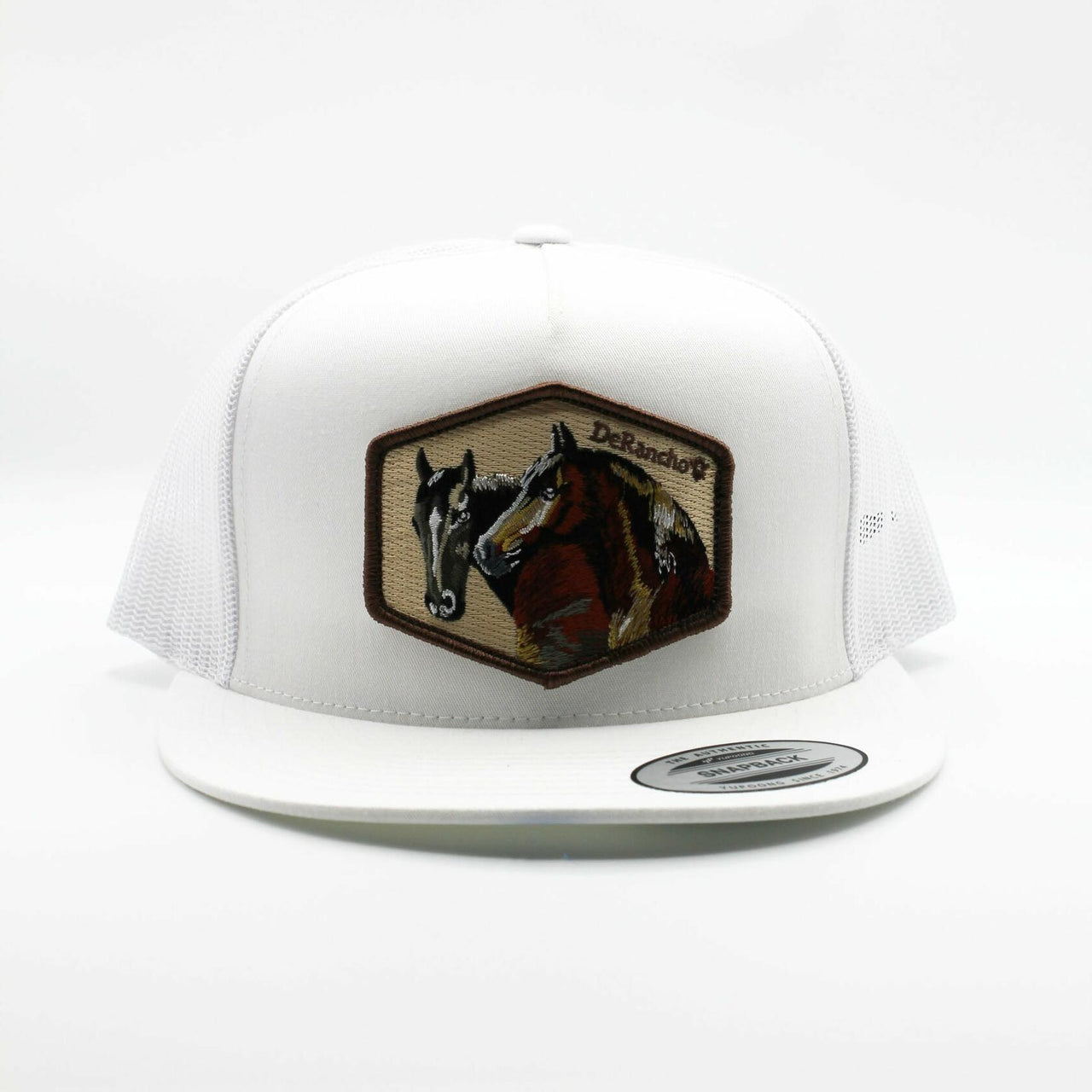 De Rancho Horse Faces White Hat