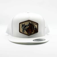 De Rancho Horse Faces White Hat