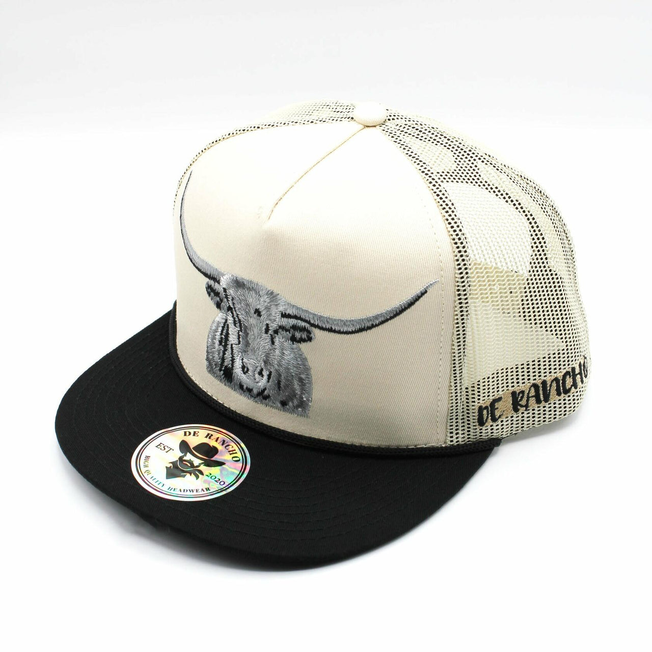 De Rancho Longhorn (CREAM/BLACK) Dr041 Hat