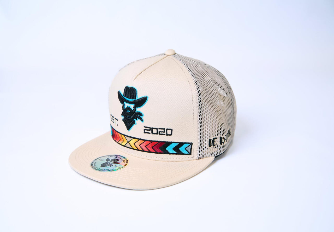 De Rancho Cowboy Tribal Line (KHAKI) Dr019 Hat