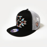 De Rancho Amarillo Heart (BLACK/WHITE) Dr099 Hat