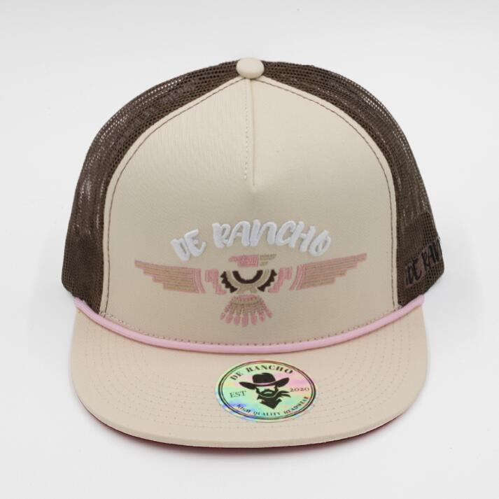 De Rancho All Mighty Eagle (CREAM/BROWN) Dr031 Hat