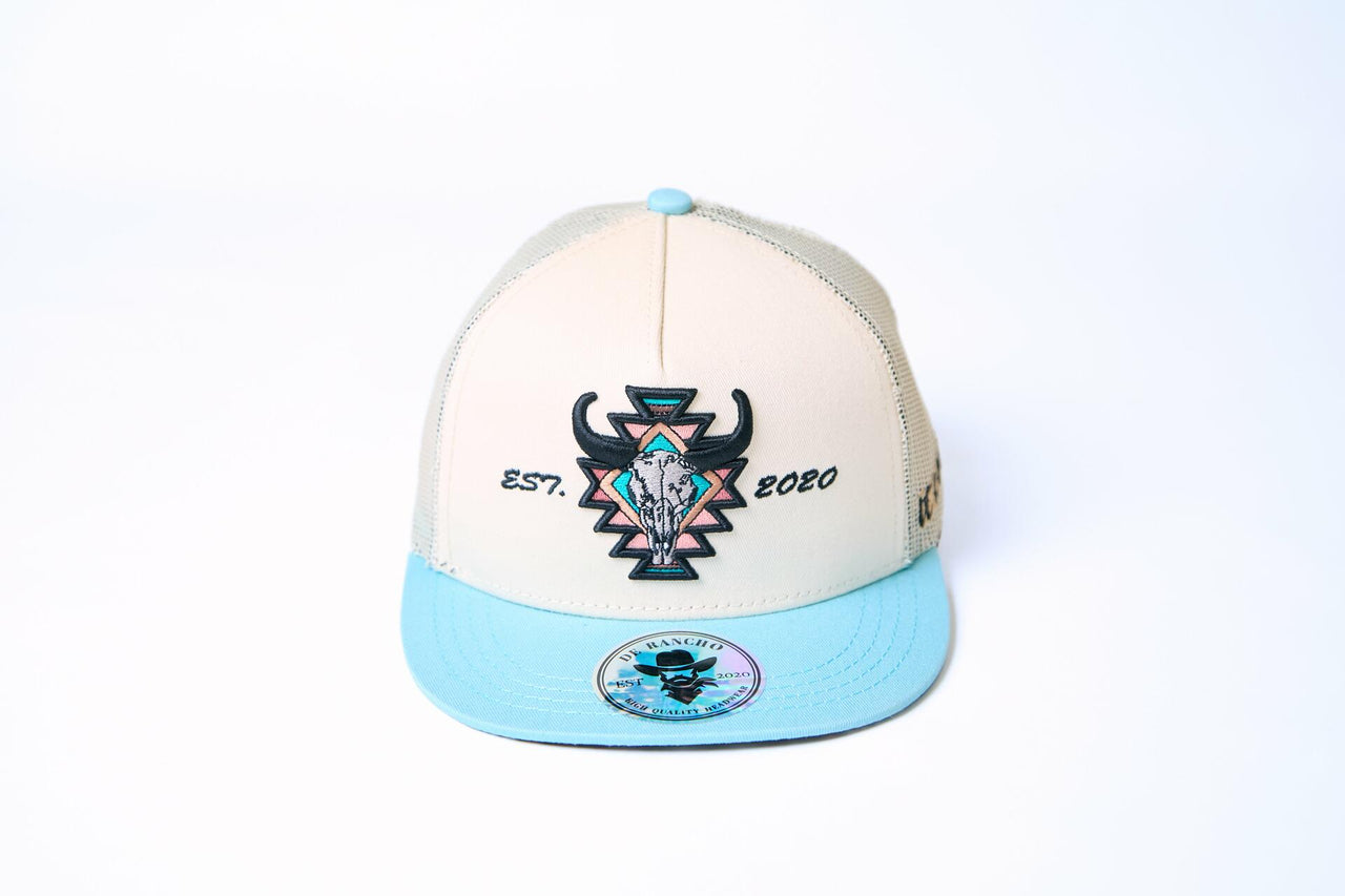 De Rancho Craneó Kids(CREAM/BLUE) Dr109 Hat