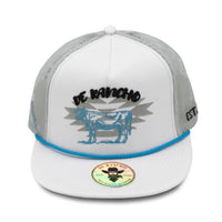 De Rancho Tribal Cow Blue (WHITE) Dr052 Hat