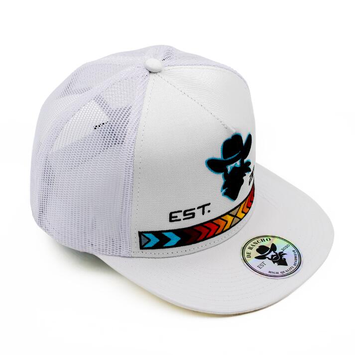 De Rancho Cowboy Tribal Line (WHITE) Dr018 Hat