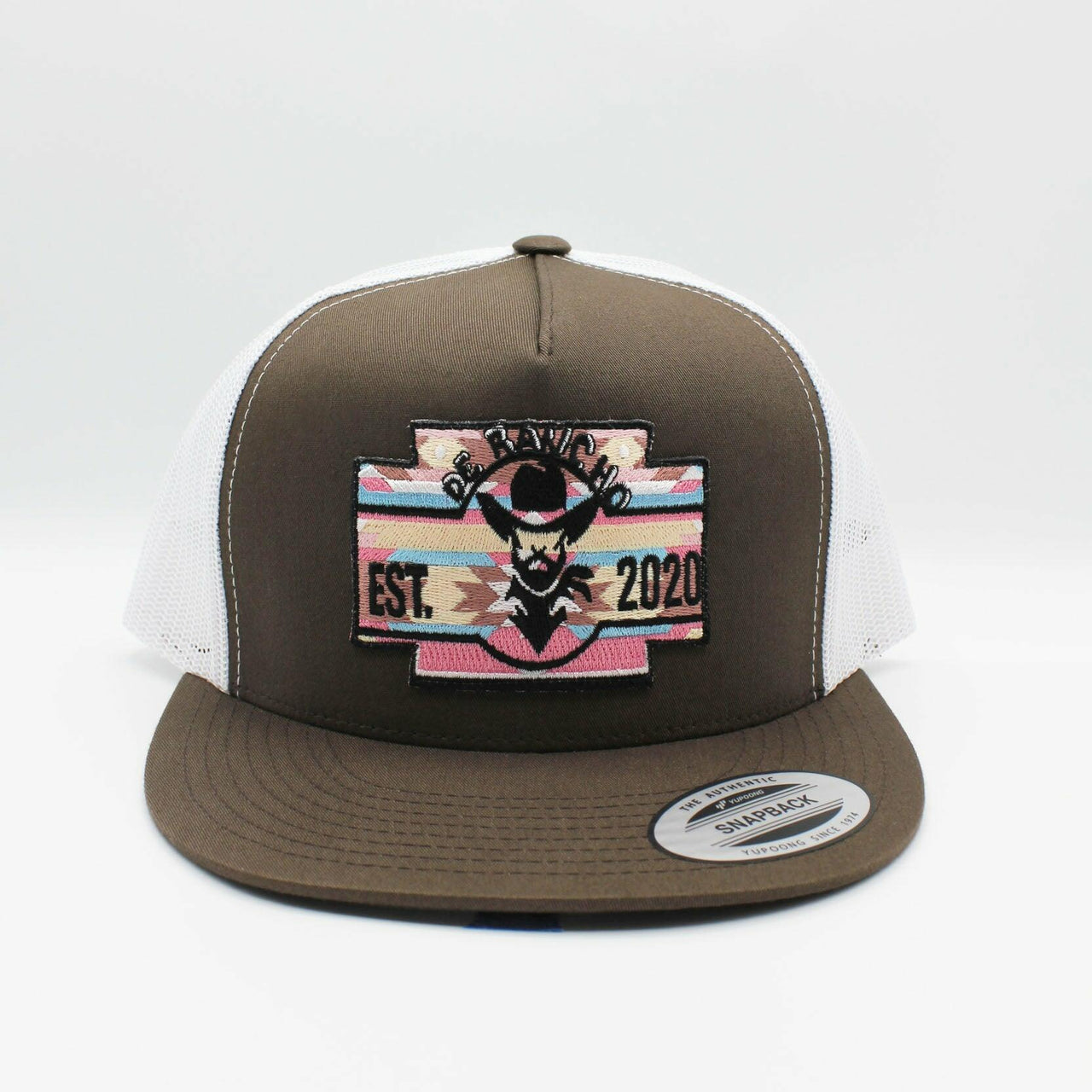 De Rancho Pink Aztec Brown Hat