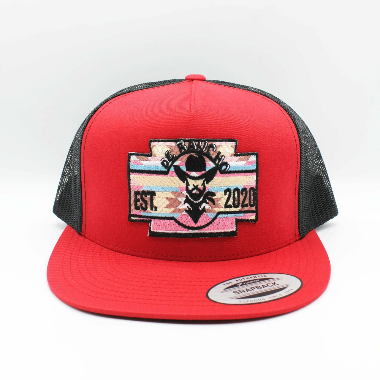 De Rancho Pink Aztec Red Hat