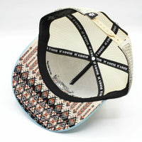 De Rancho Cráneo (CREAM/BLUE) Dr067 Hat