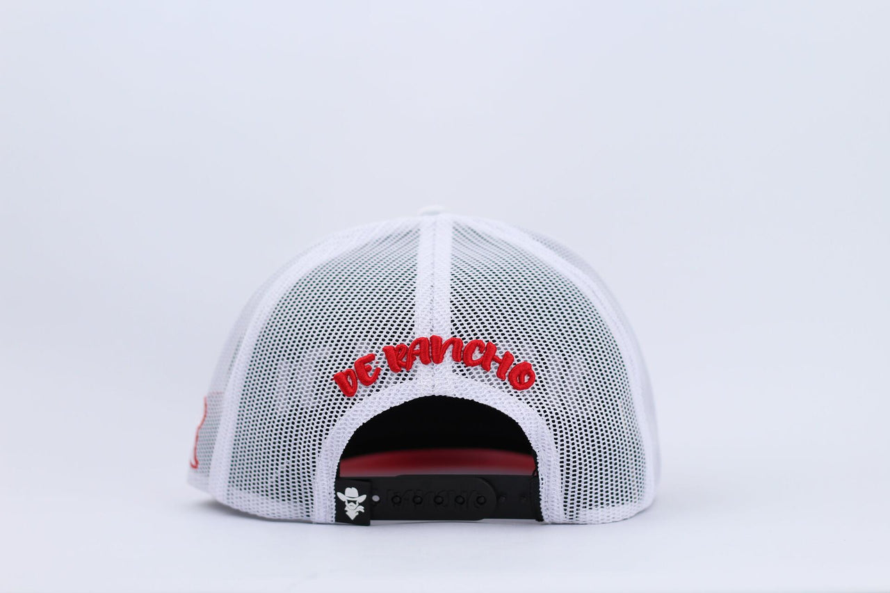 De Rancho Big Boss (WHITE/RED) Dr249 Hat