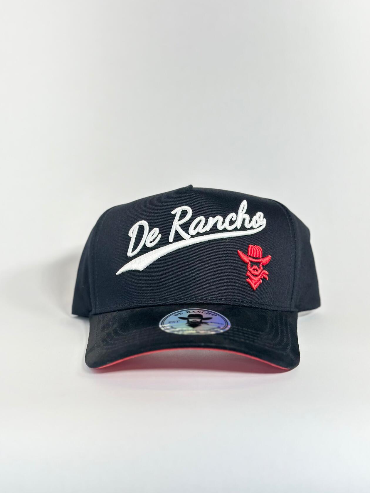 De Rancho Suede Ball Cap (BLACK) Dr239 Hat