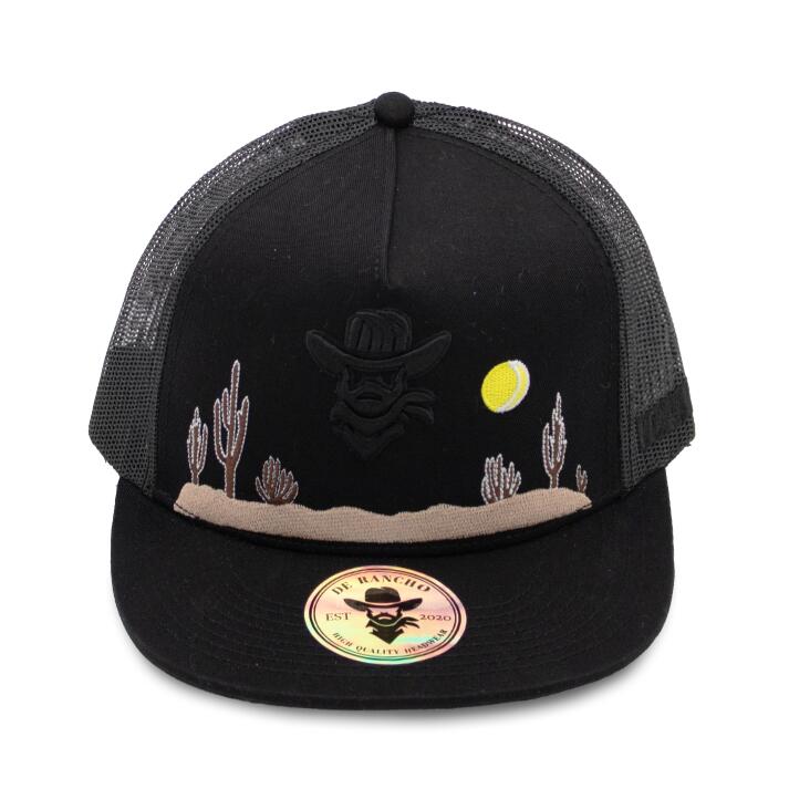 De Rancho Glow in the Dark Desert Cowboy (BLACK) Dr020 Hat