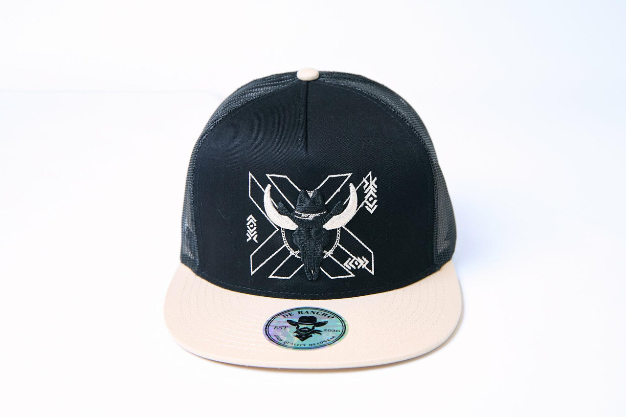 De Rancho X Skull Hat (BLACK/CREAM) Dr181