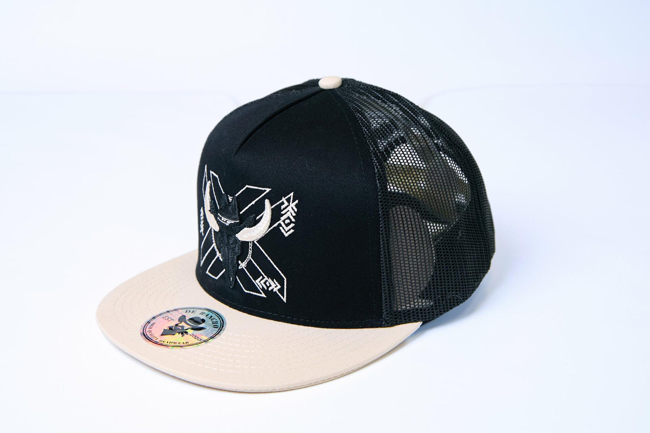 De Rancho X Skull Hat (BLACK/CREAM) Dr181