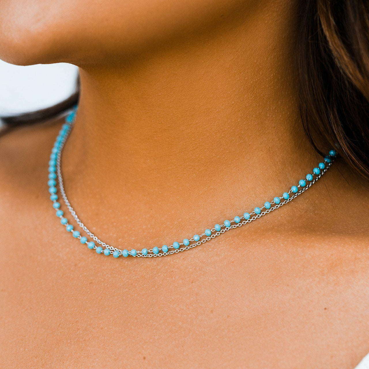 Pura Vida Neon Chain Choker