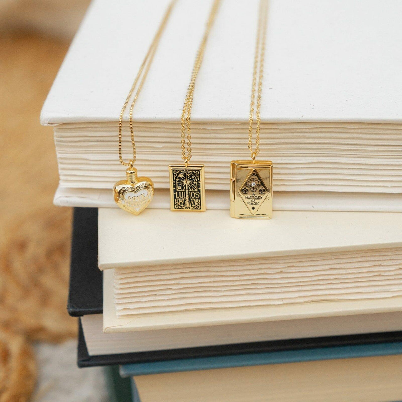 Pura Vida Book of Magic Pendant Necklace