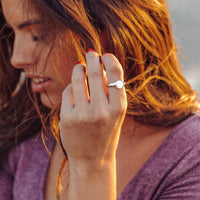 Pura Vida Mother of Pearl Signet Ring