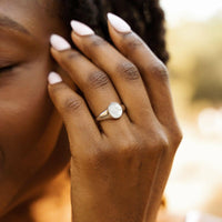 Pura Vida Mother of Pearl Signet Ring