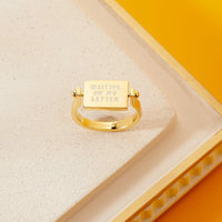 Pura Vida Hogwarts™ Letter Flip Ring