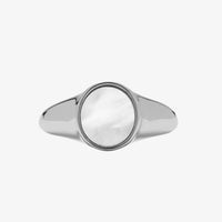 Pura Vida Mother of Pearl Signet Ring