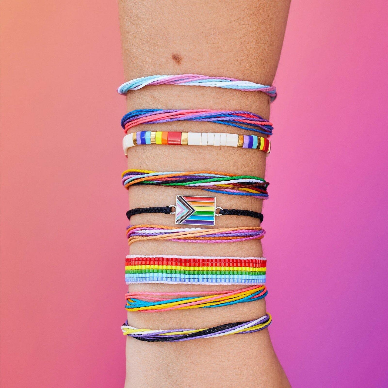 Pura Vida Progress Pride Bracelet