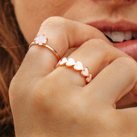 Pura Vida Love Hearts Band Ring