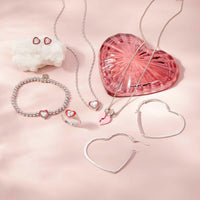 Pura Vida Stone & Enamel Heart Stretch Bracelet