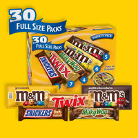 Mars Chocolate Candy Bars, Variety Pack, Full Size, 30 pk.