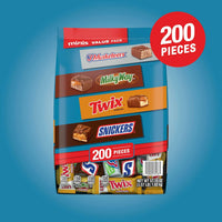 Mars Minis Chocolate Candy Bars Variety Pack, 200 ct.
