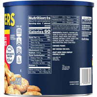 Planters Salted Dry Roasted Peanuts Canister, 52 oz.