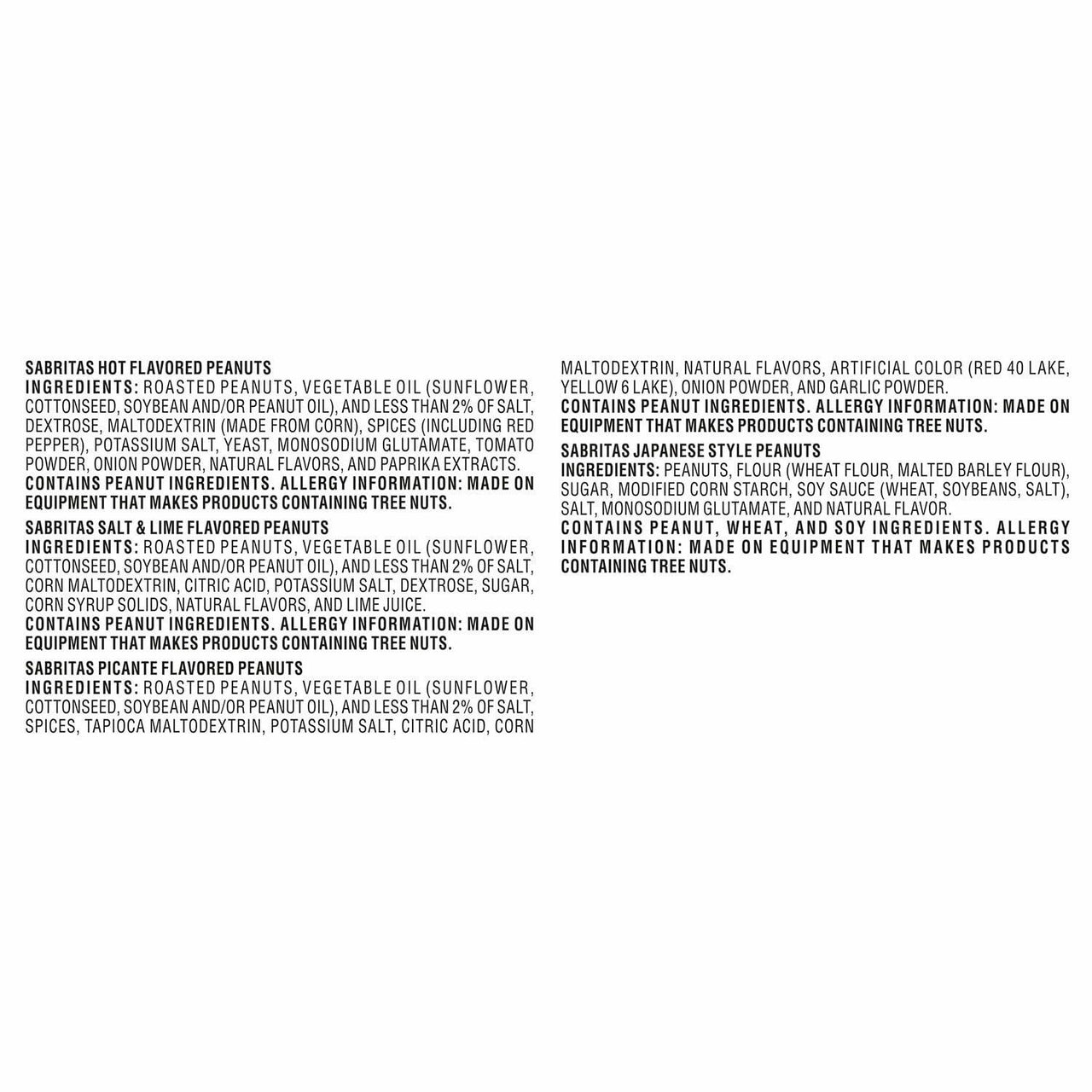 Sabritas Variety Pack Peanuts, 30 pk.